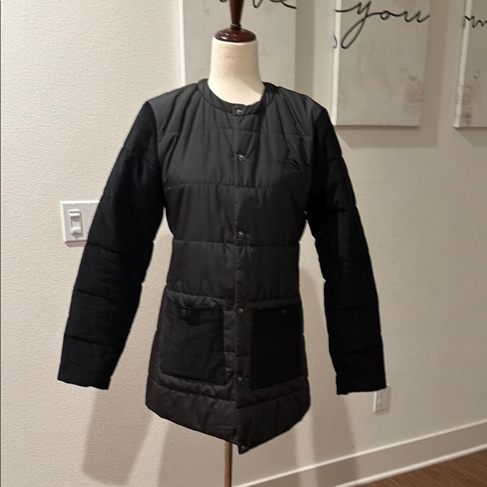The North Face Women’s Black Quilted Midlength Puffer Coat